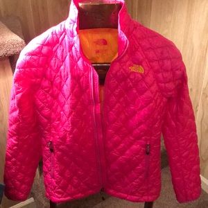 The North Face Pink Quilted Puffer Jacket